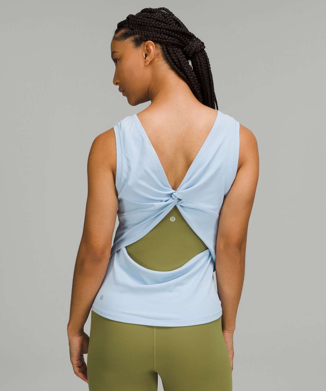 NWT Lululemon Women's Nulu Twist Back Yoga Tank Color Auric Gold