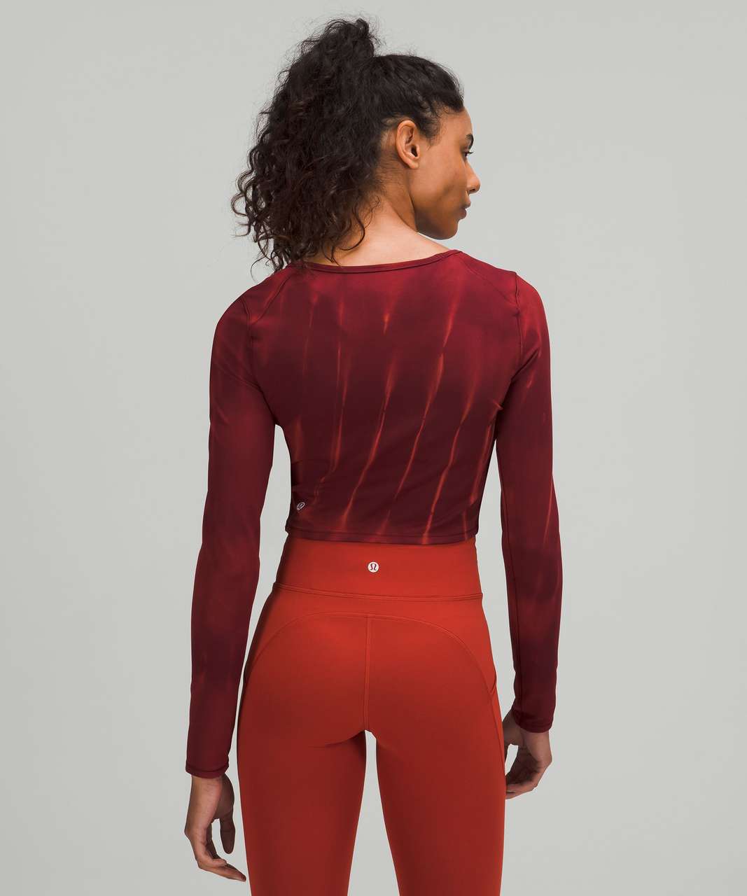 Lululemon Wunder Train High-Rise Tight 25 - Sun Bleached Wash Red Merlot -  lulu fanatics