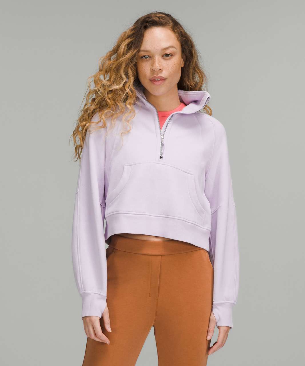 Lululemon Scuba Oversized Funnel Neck Half-Zip - Lavender Dew