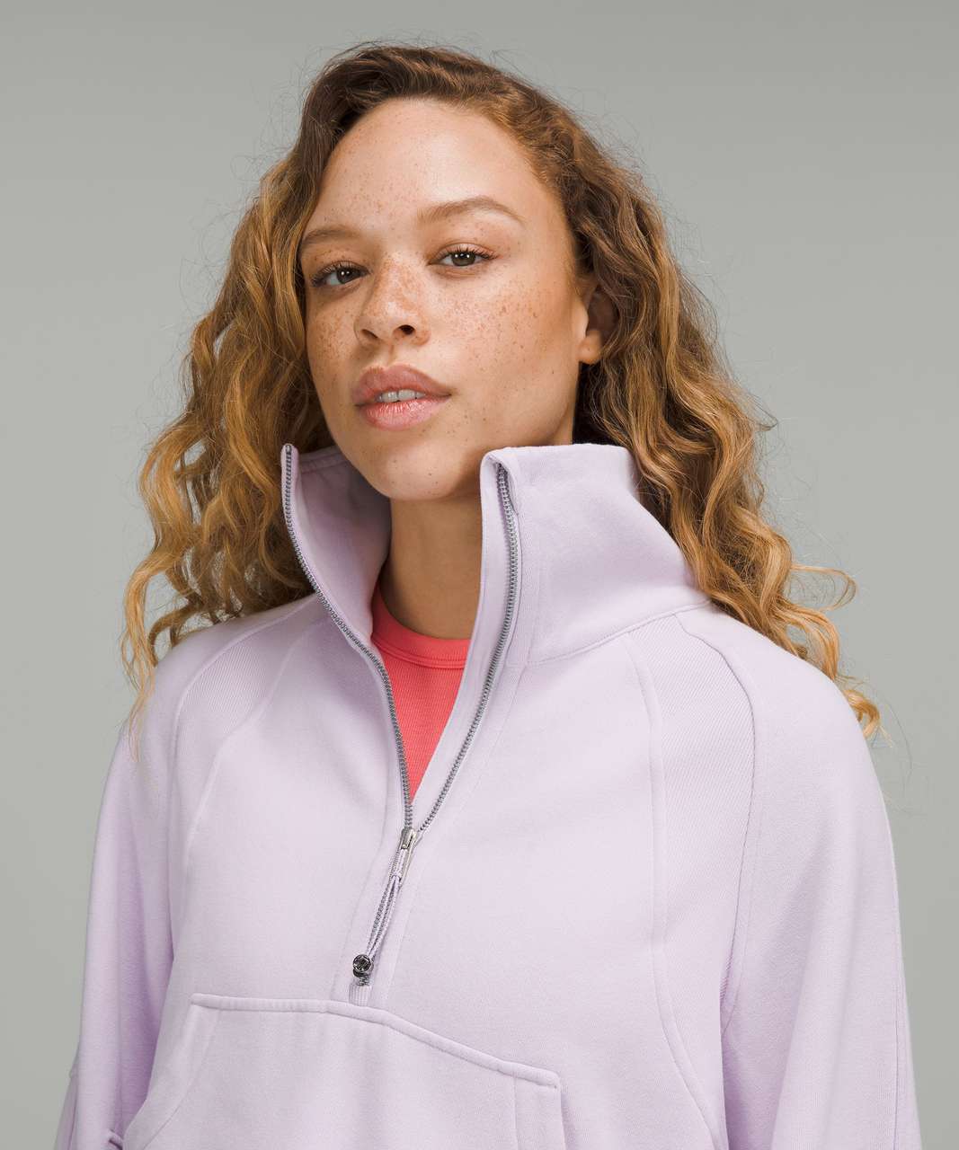 Lululemon Scuba Oversized Funnel Neck Half-Zip - Lavender Dew