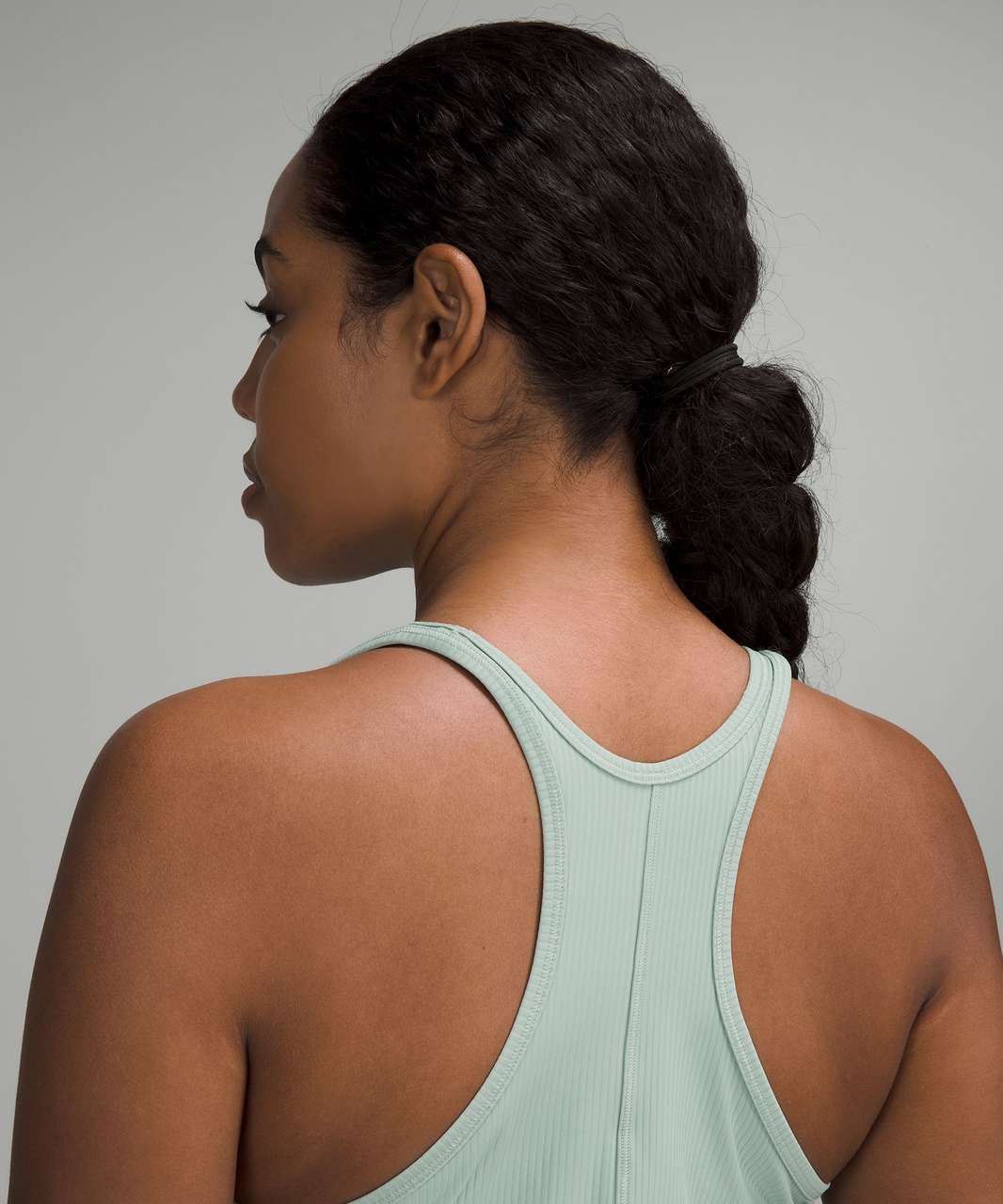 Lululemon Base Pace Two-Toned Ribbed Tank Top - Green Jasper / Blue Chill -  lulu fanatics