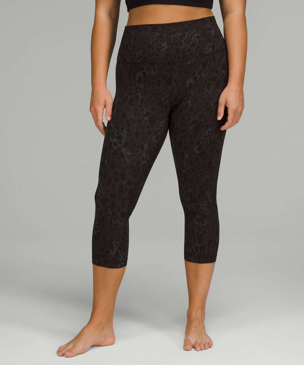 Lululemon Align High-Rise Crop 21" - Cheetah Camo Deep Coal Multi