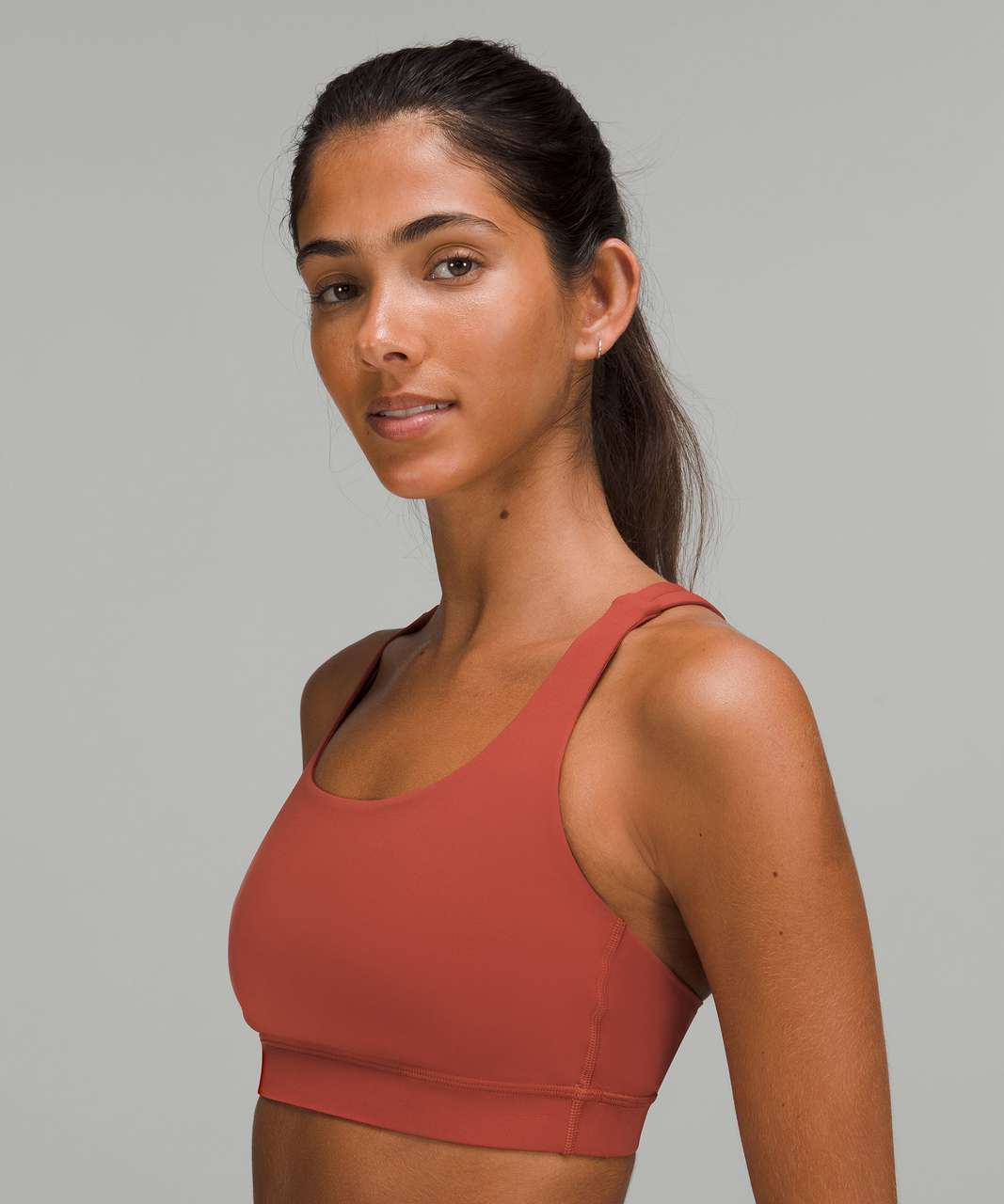 Lululemon Energy Longline Bra Ribbed Luxtreme *Medium Support, B–D Cups -  Vapor - lulu fanatics