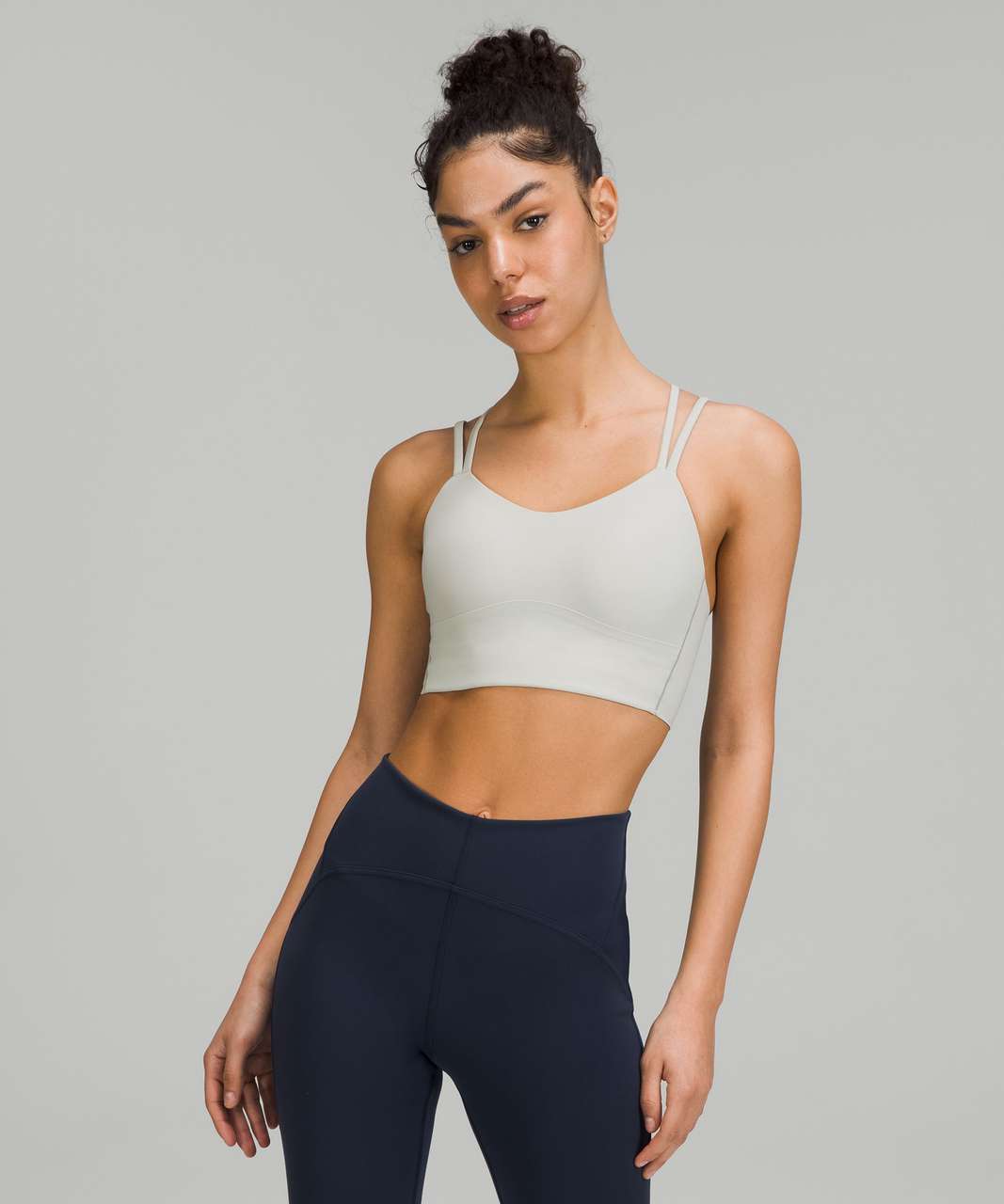 Lululemon Free to Be Longline Bra Light Support A/B Cup in Wee Are From  Space Nimbus Heather Grey, Women's Fashion, Activewear on Carousell