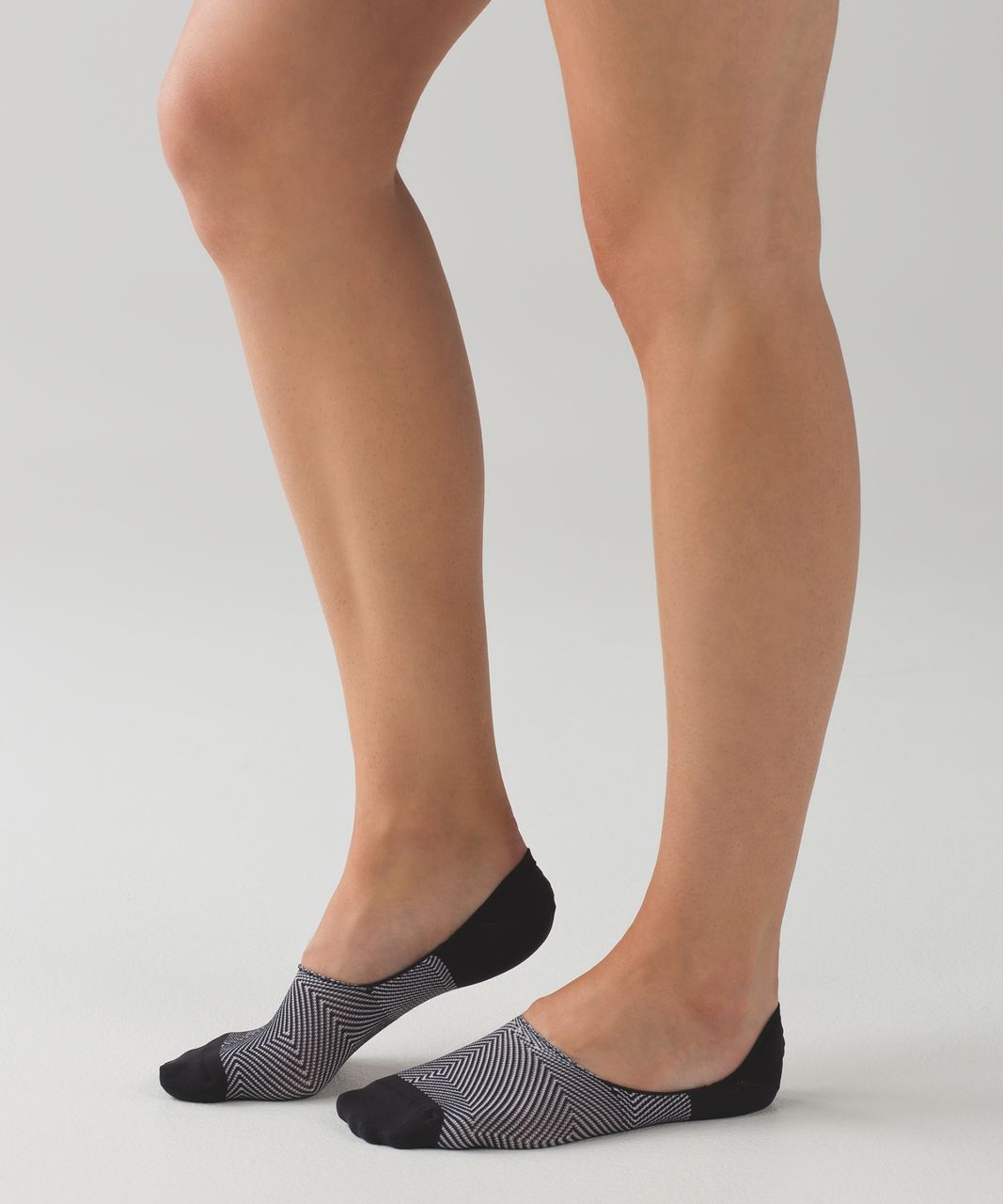 Lululemon Secret Sock - Black / White / Arctic Grey