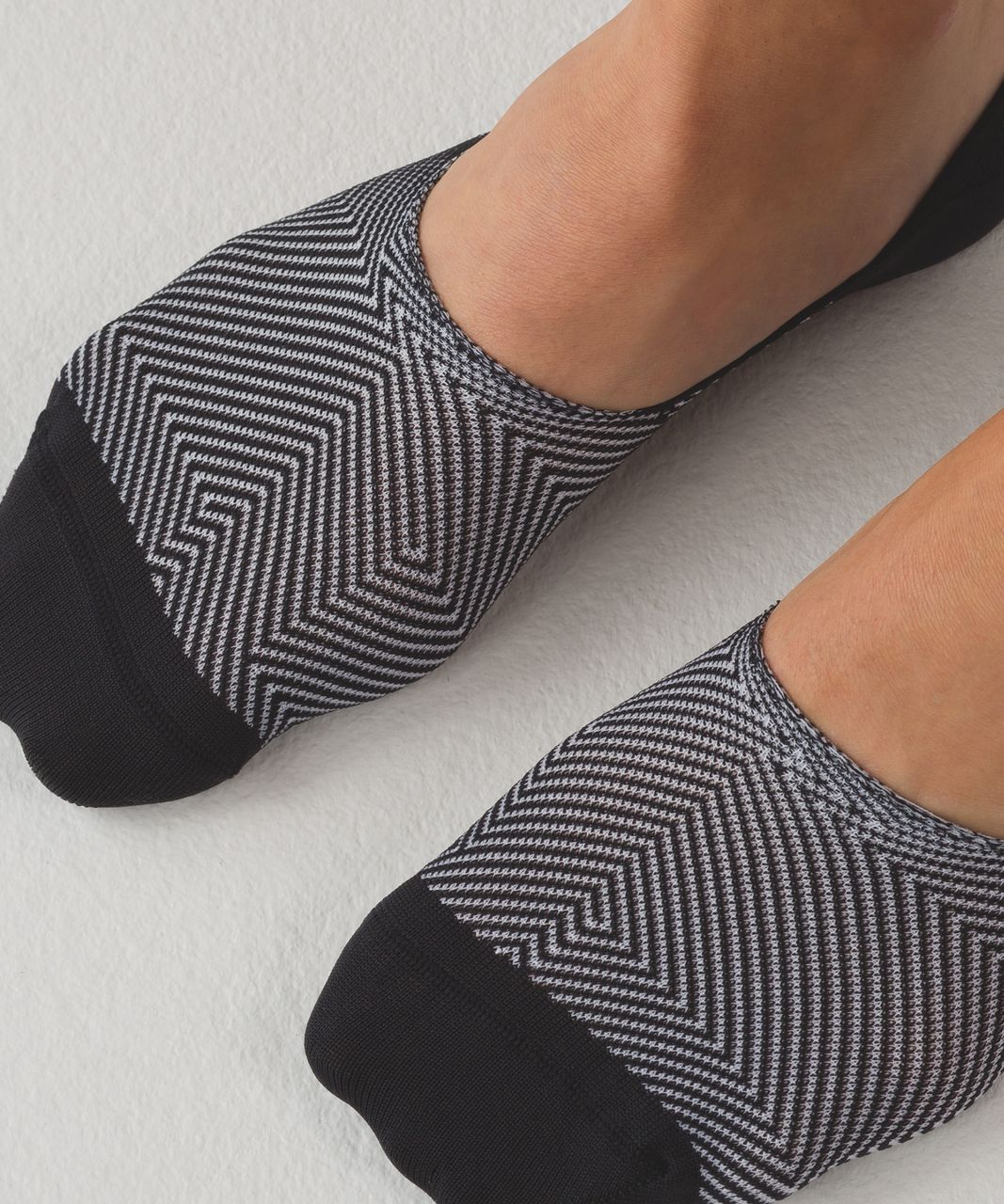 Lululemon Secret Sock - Black / White / Arctic Grey