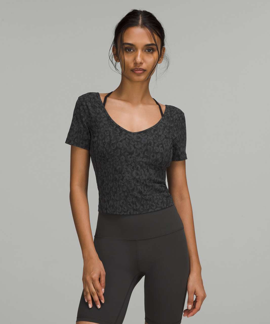 Lululemon Align T-Shirt - Intertwined Camo Deep Coal Multi