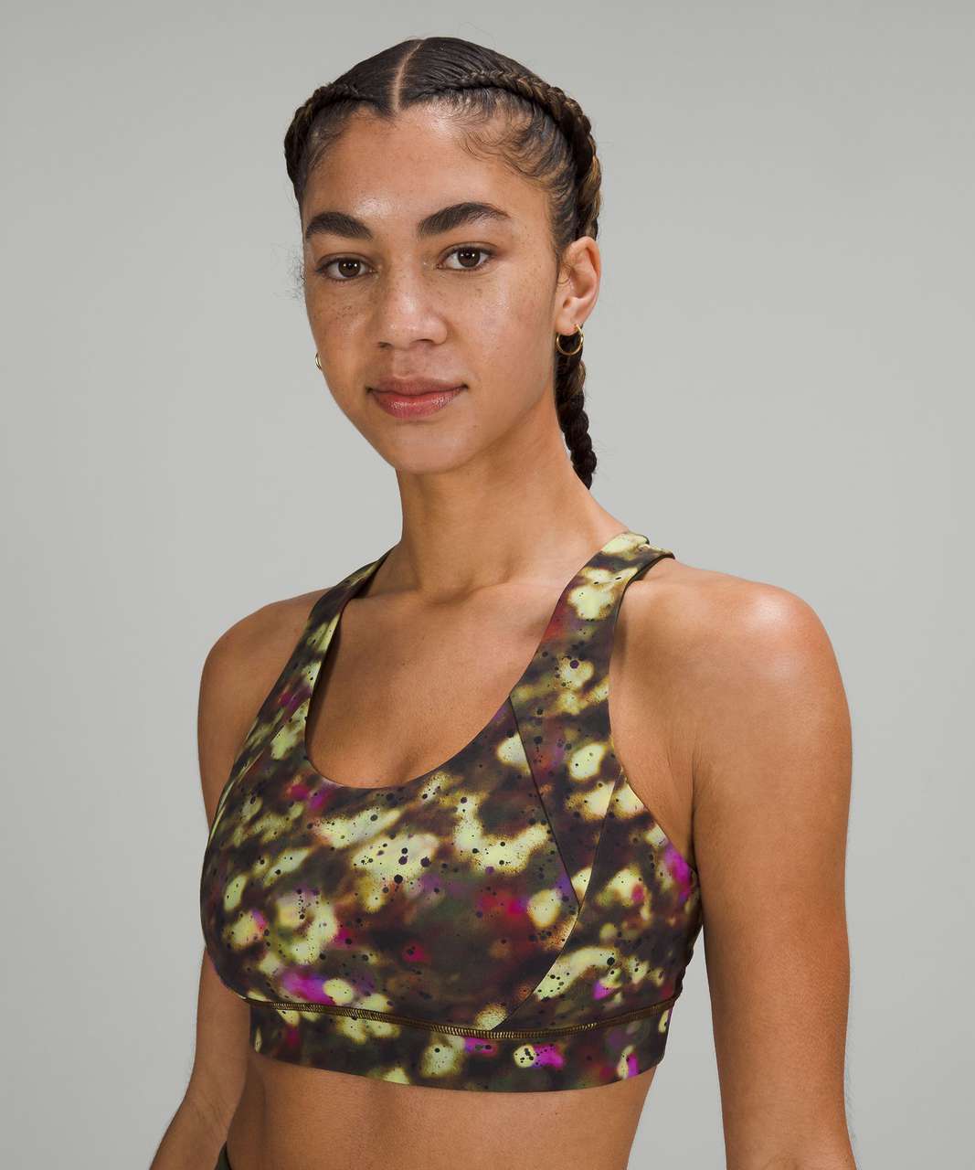 Lululemon Free to Be Elevated Bra *Light Support, DD/DDD(E) Cup - Soft Focus Splatter Green Multi