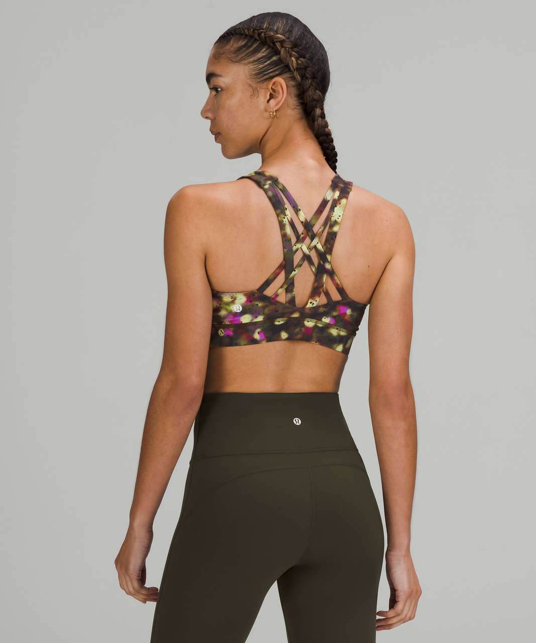 Lululemon Free to Be Elevated Bra *Light Support, DD/DDD(E) Cup - Soft Focus Splatter Green Multi