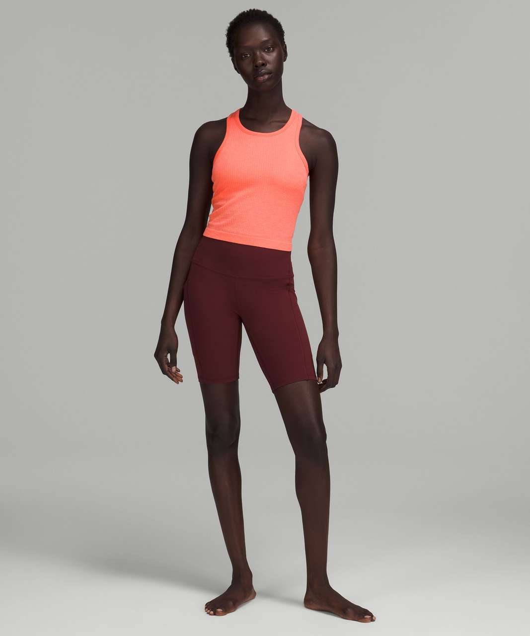 Lululemon Ebb to Street Cropped Racerback Tank Top - Raspberry Cream ...