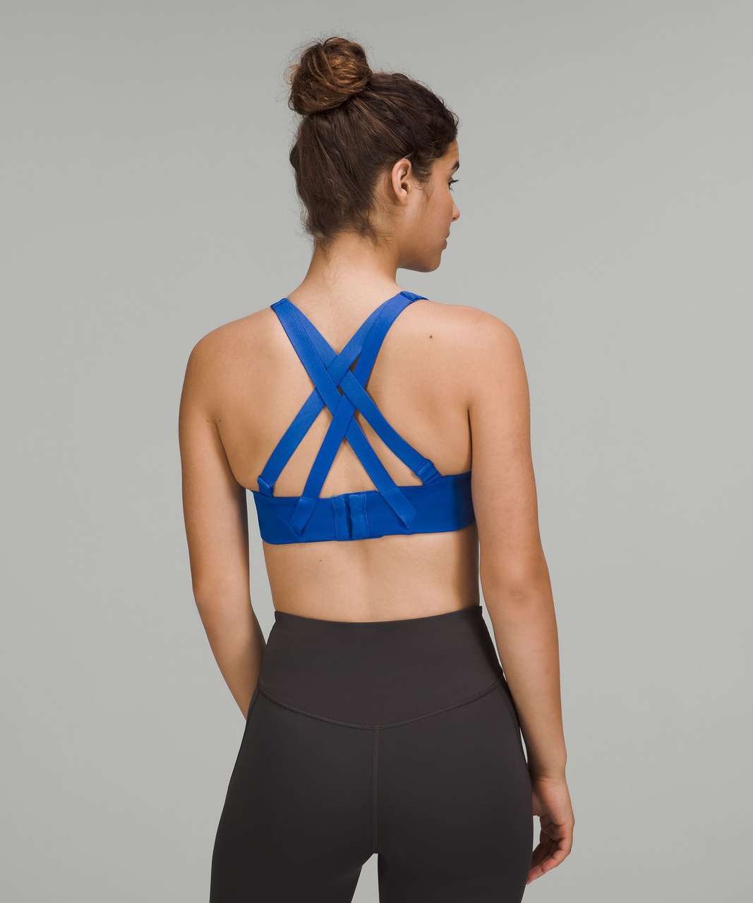 NWT LULULEMON Straight Up Bra Sapphire Blue Yoga Size 6 B/C cup