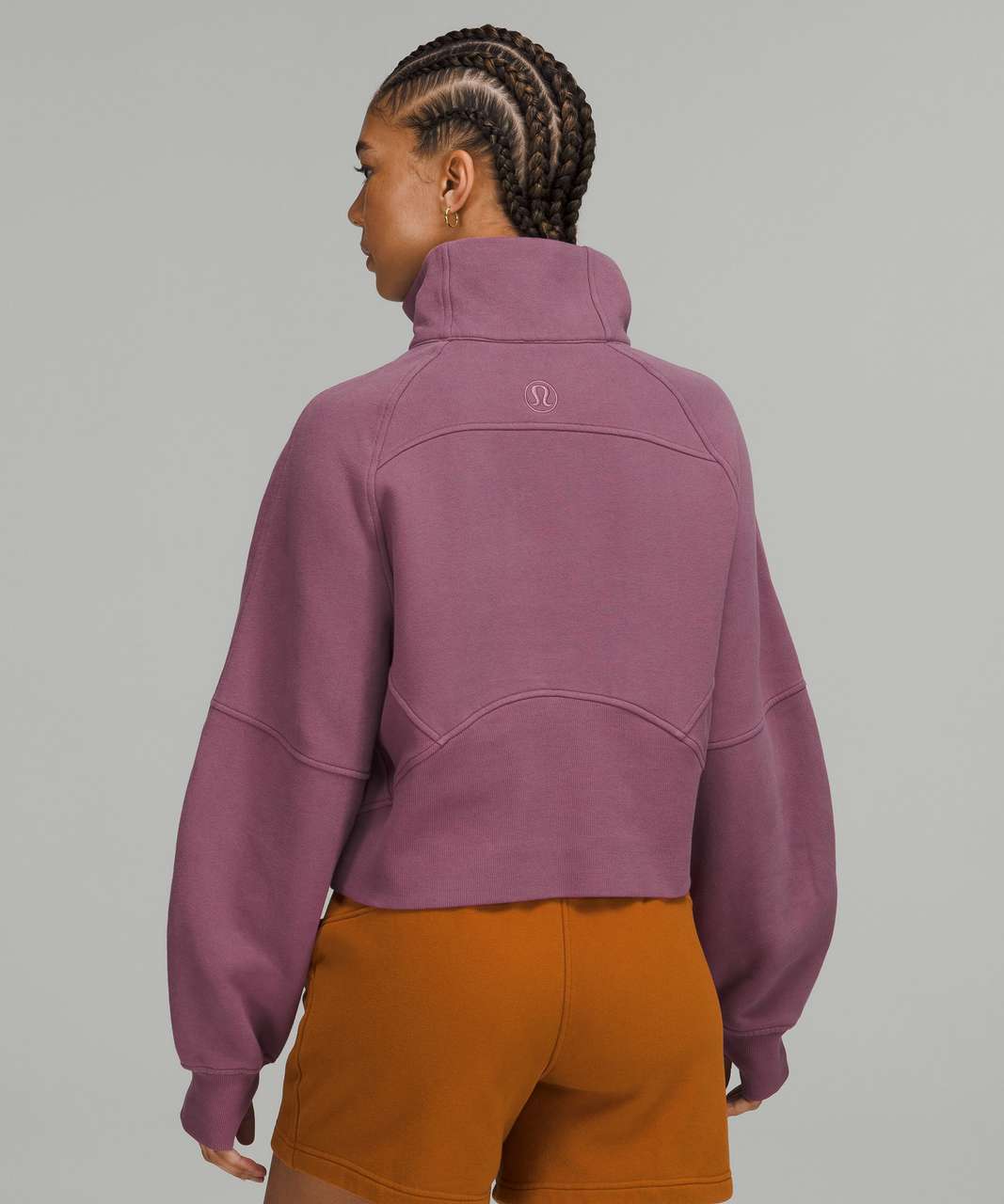 Lululemon Scuba Oversized Funnel Neck Half-Zip - Vintage Plum