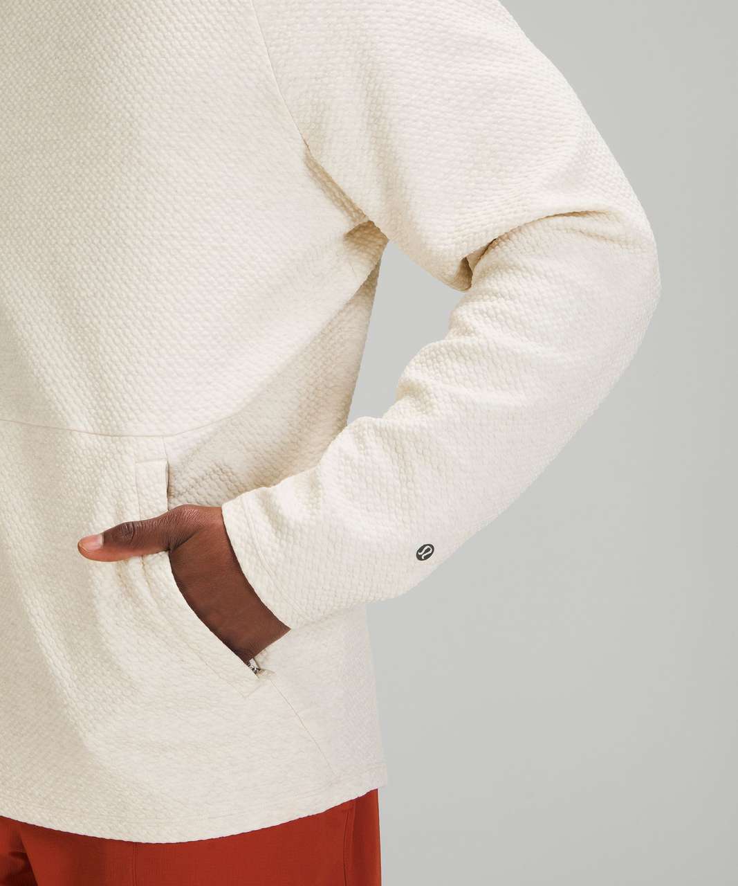 Lululemon At Ease Hoodie - Heathered White Opal