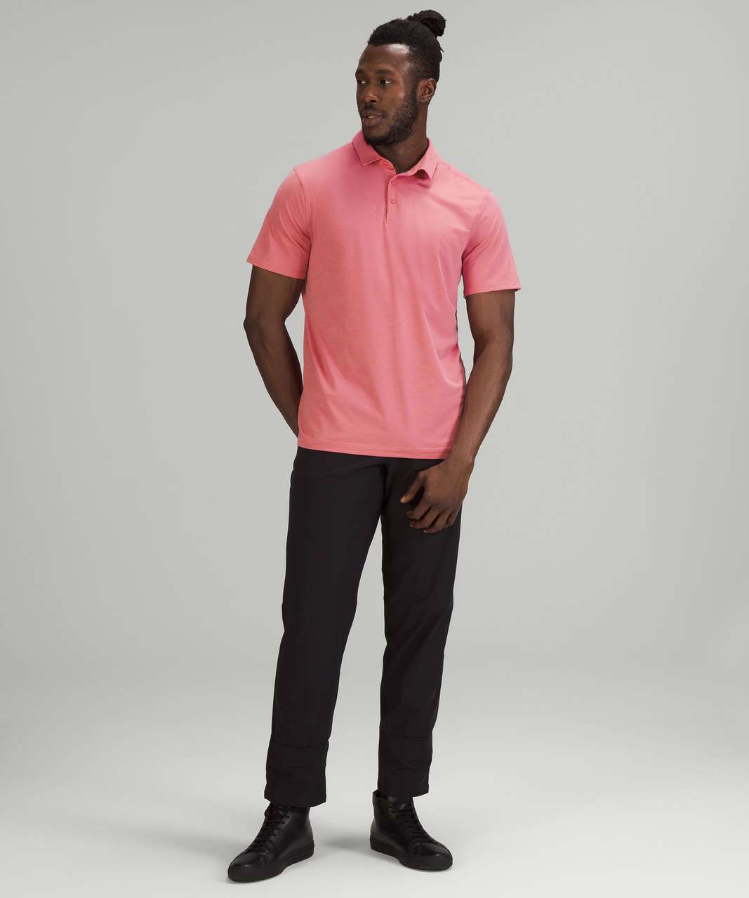 Lululemon Evolution Short Sleeve Polo Shirt - Pink Blossom - lulu