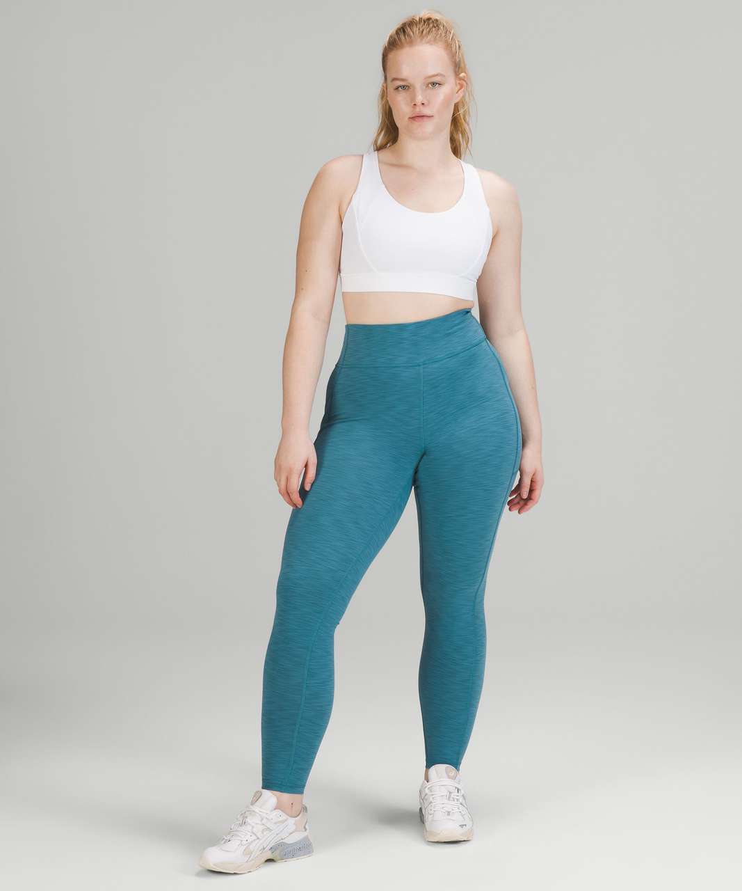 Lululemon Invigorate High-Rise Tight 28" - Heathered Capture Blue