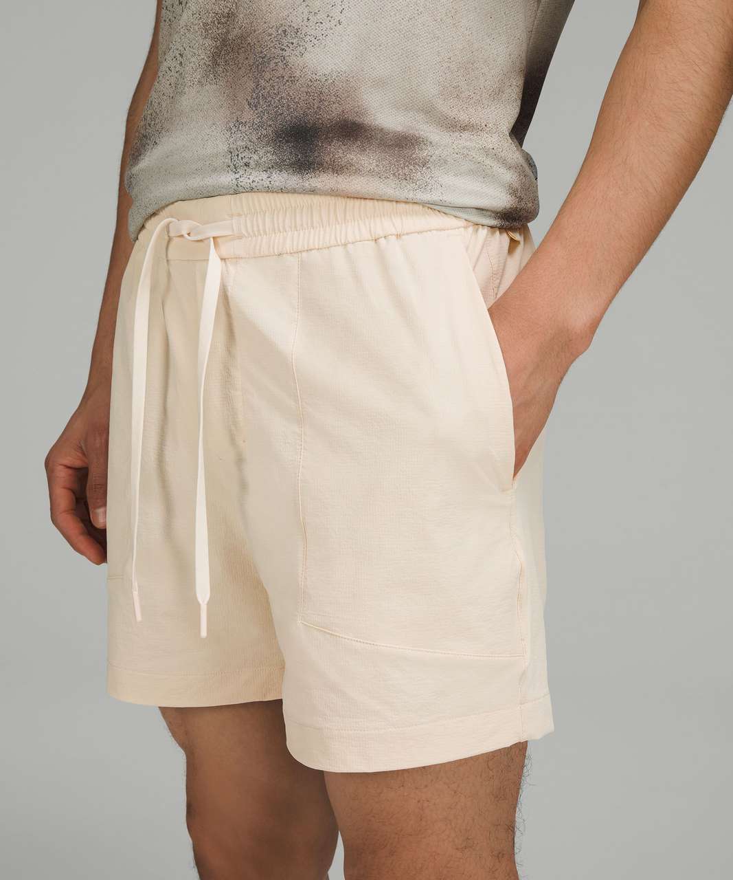 Lululemon Athletica Solid White Ivory Athletic Shorts Size 4 - 41% off