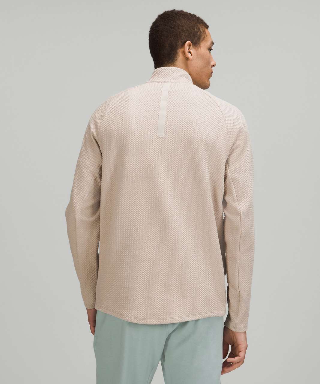 Lululemon At Ease Half-Zip - Raw Linen