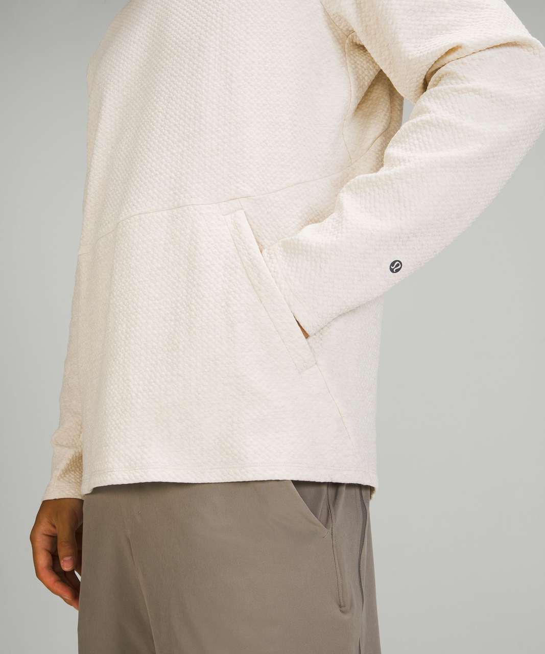 Lululemon At Ease Crew - Heathered White Opal / White