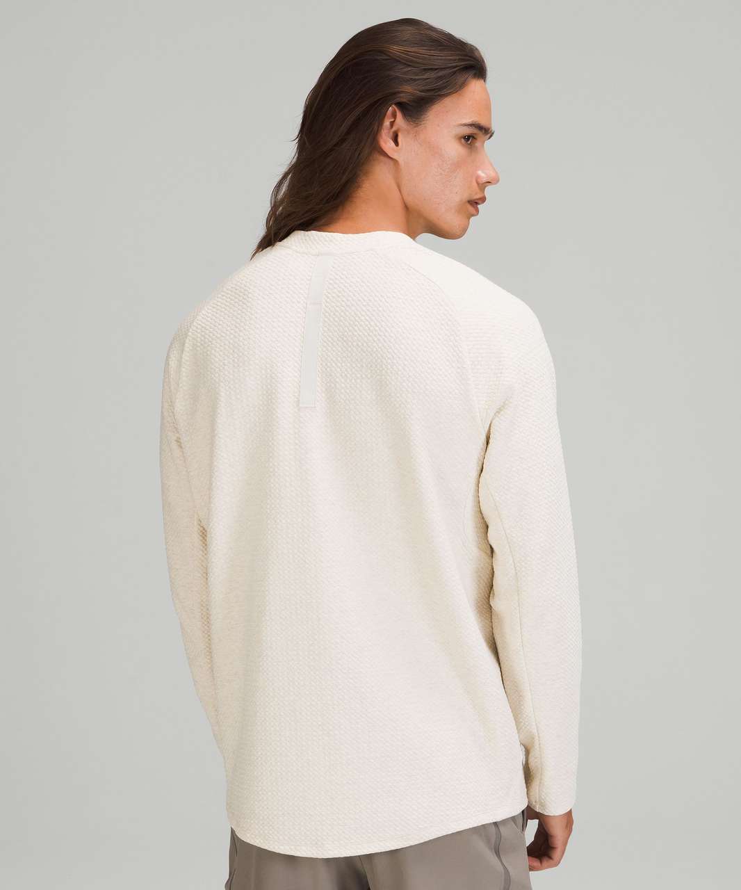 Lululemon At Ease Crew - Heathered White Opal / White