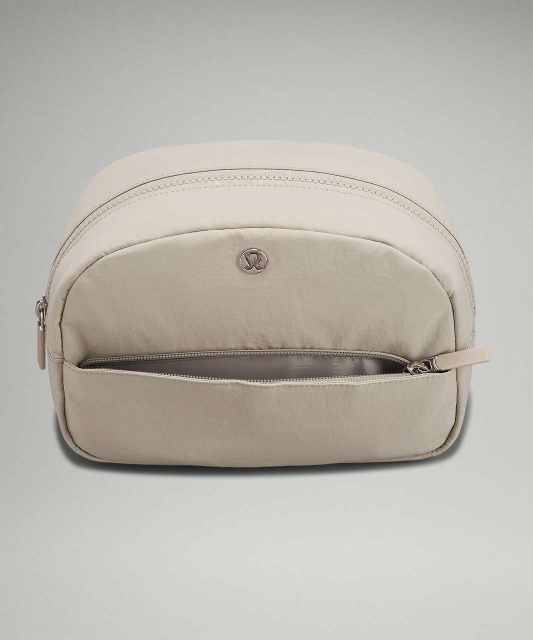 Lululemon Double-Zip Pouch - Raw Linen