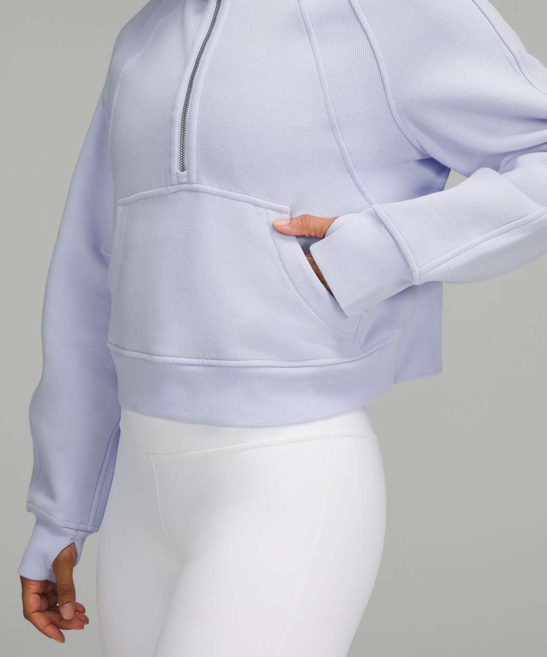 Lululemon scuba half zip in pastel blue!!! I love it so much. Run to y