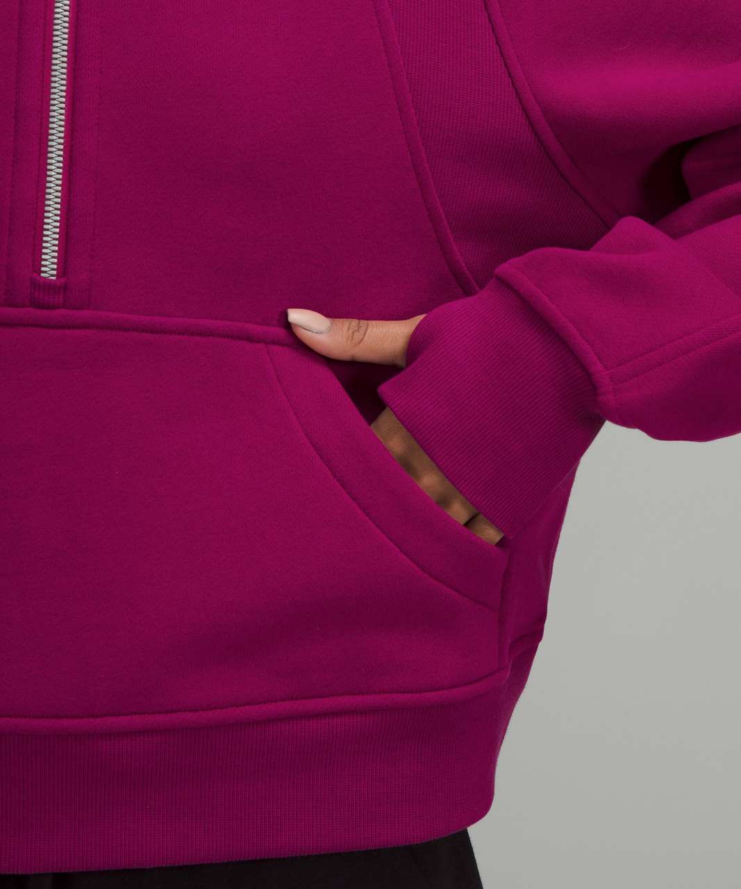 lululemon athletica, Tops, Lululemon Scuba Oversized Half Zip Hoodie In Moonlit  Magenta