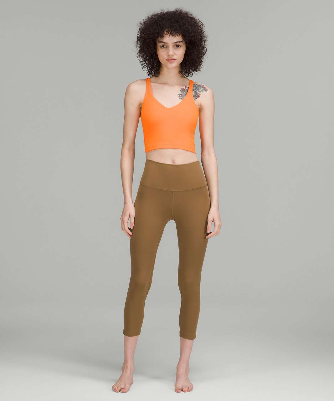 Lululemon Sable Align High Neck Tank Top Orange Size 4 - $25 (63% Off  Retail) - From Sophia