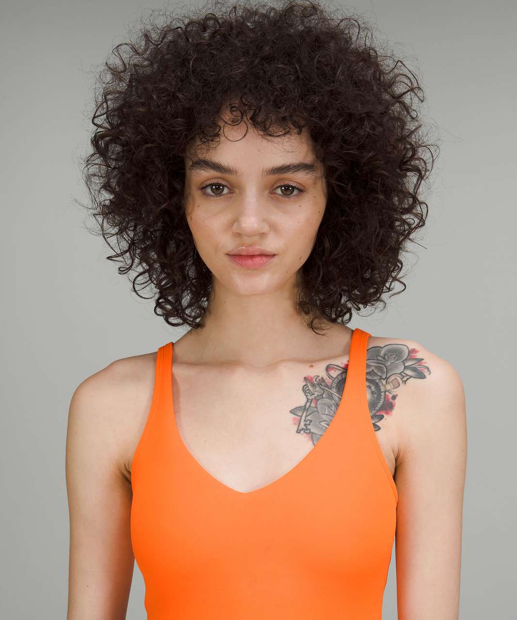 Lululemon Open-Back Cropped Training Tank Top - Orange Soda - lulu fanatics