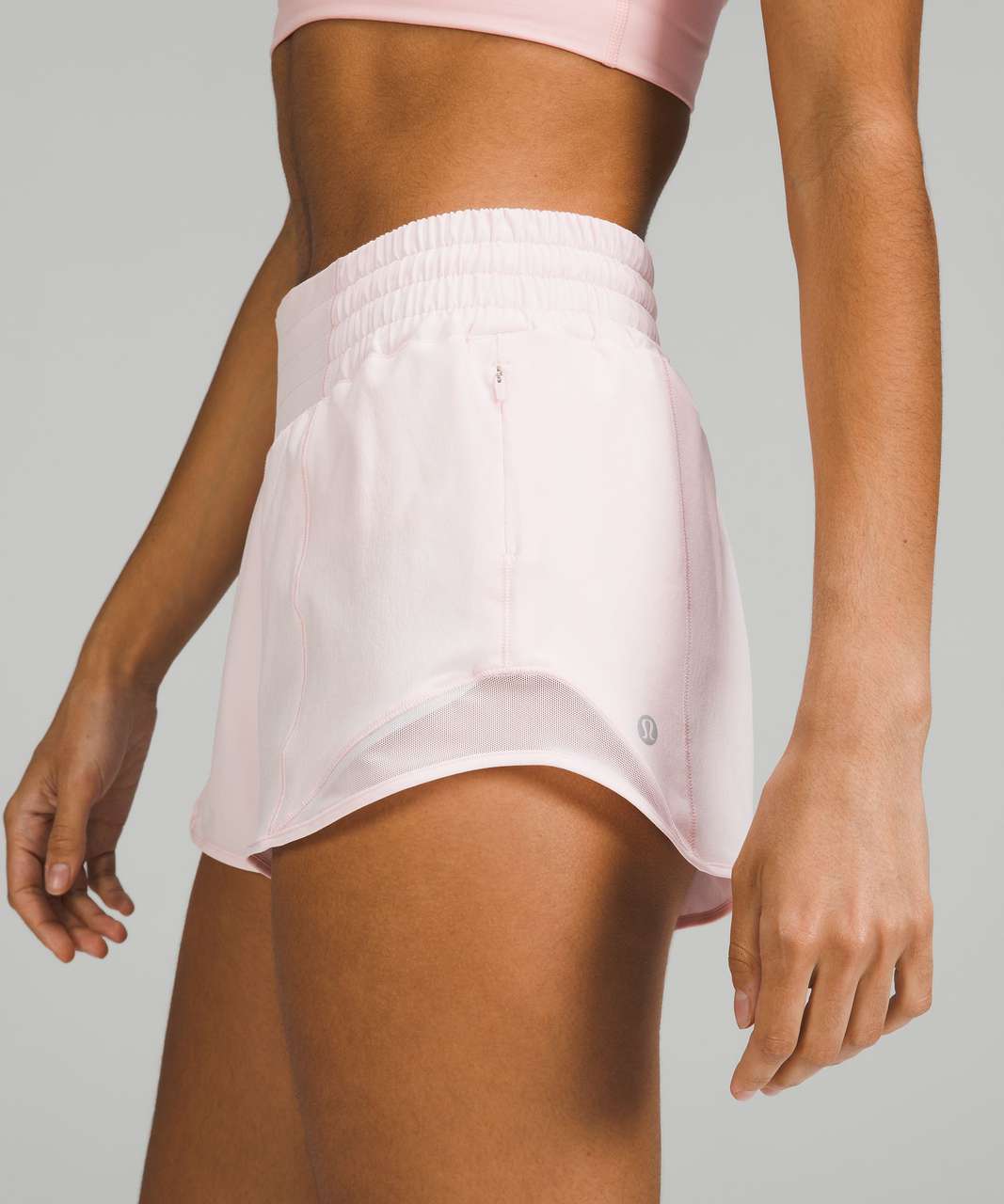 Lululemon Hotty Hot High-Rise Lined Short 2.5" - Strawberry Milkshake