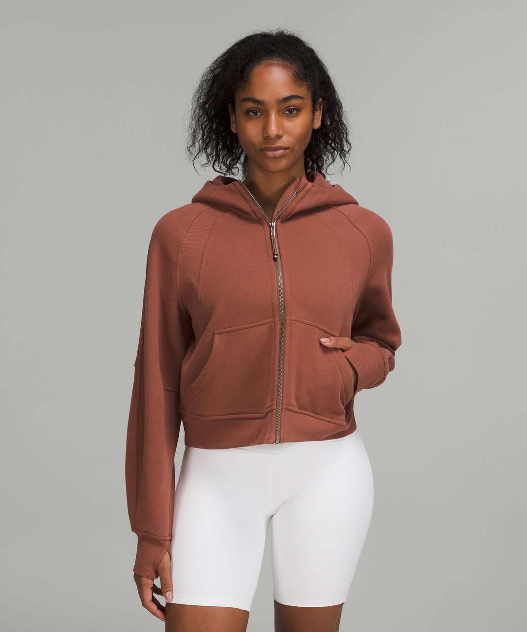 Lululemon Scuba Oversized Full Zip - Carob Brown - lulu fanatics