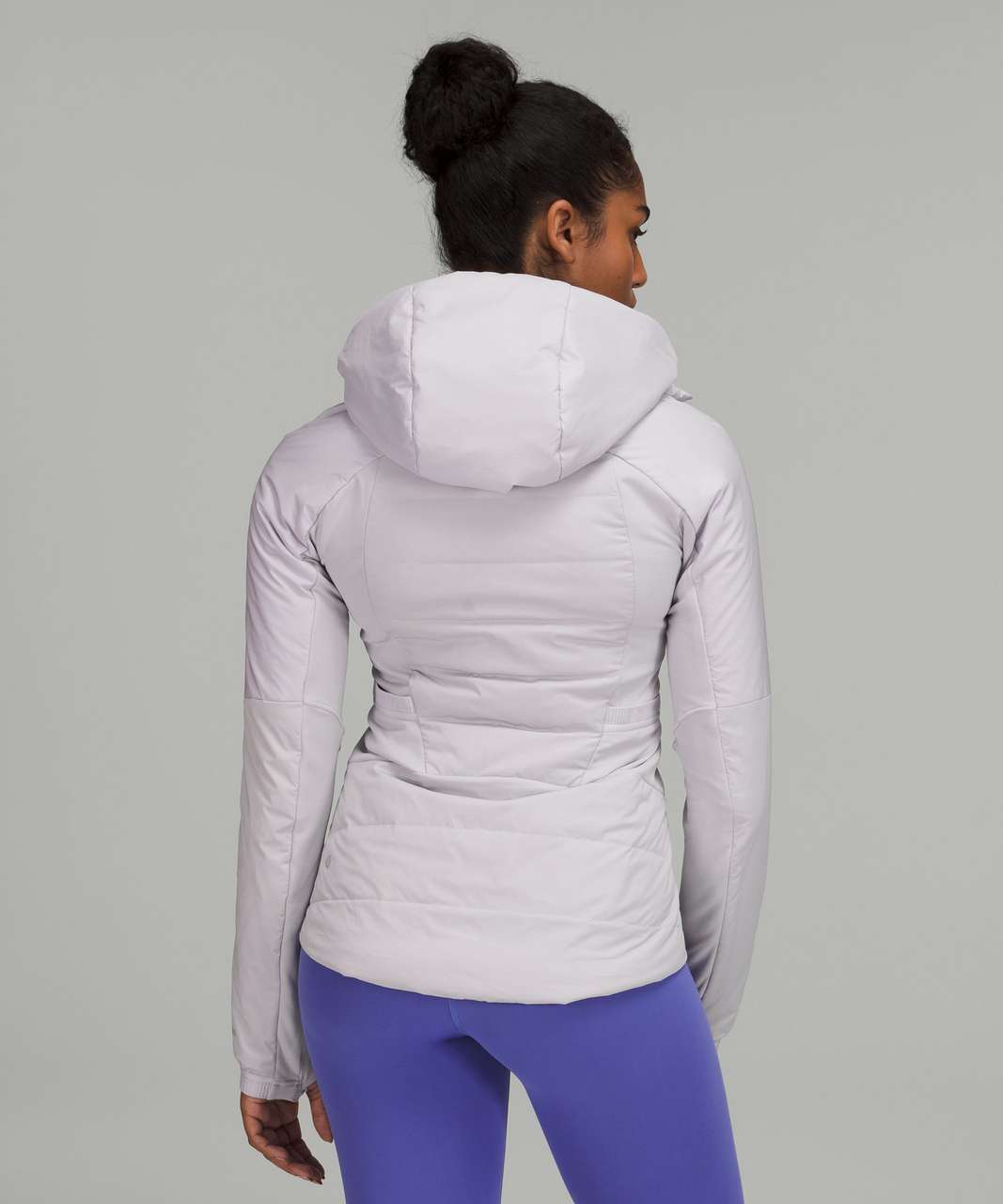 Lululemon Down For It All Jacket Full Zip Hood Size 8 Pink Mist PIMI