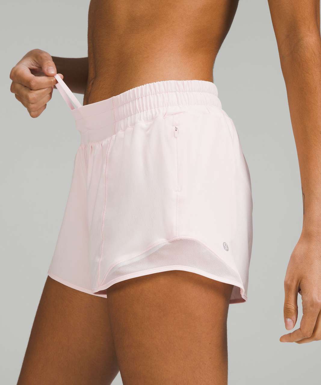 Lululemon Hotty Hot Low-Rise Lined Short 4" - Strawberry Milkshake