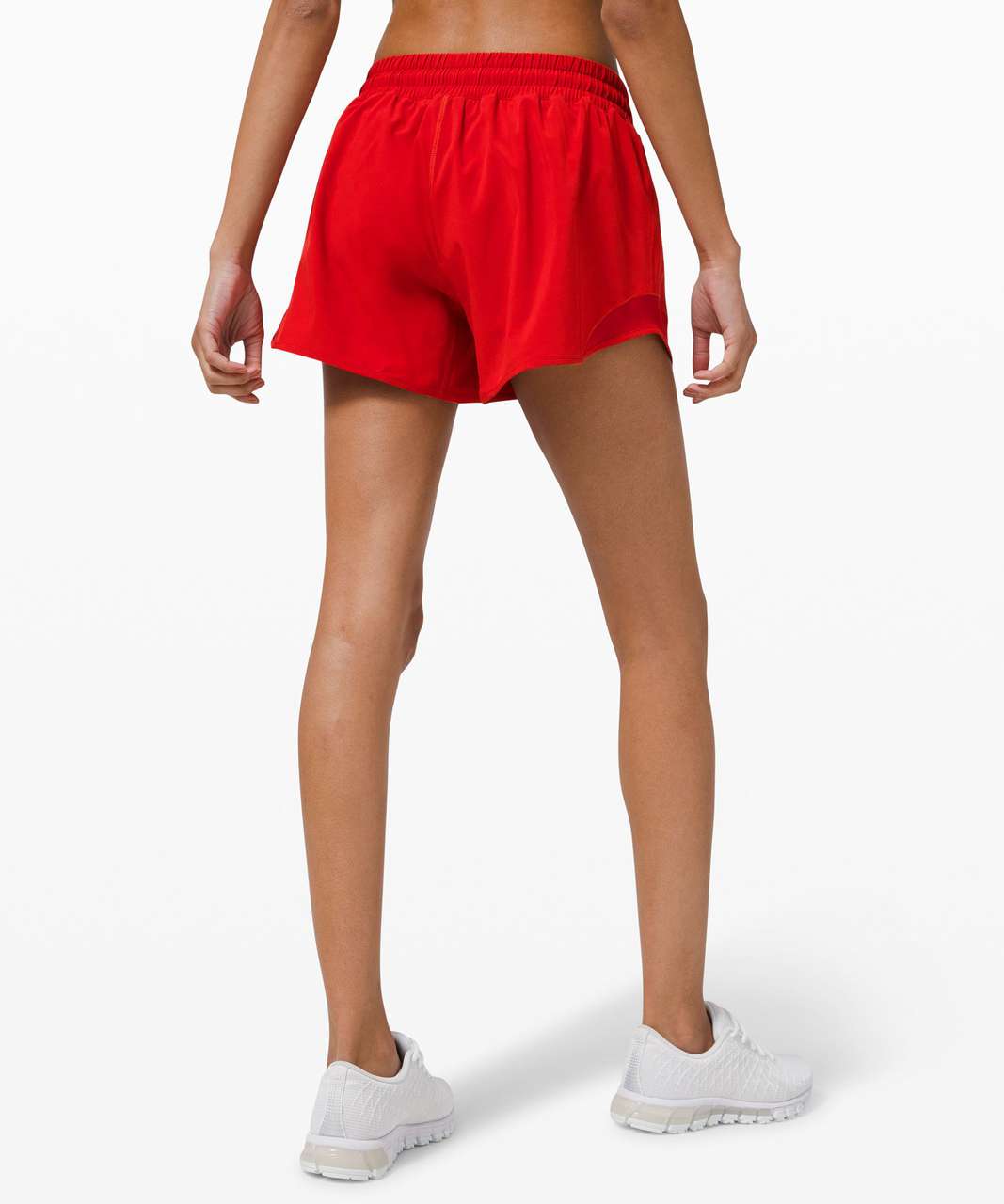 Lululemon Hotty Hot Low Rise Short 4 - Carnation Red - lulu fanatics