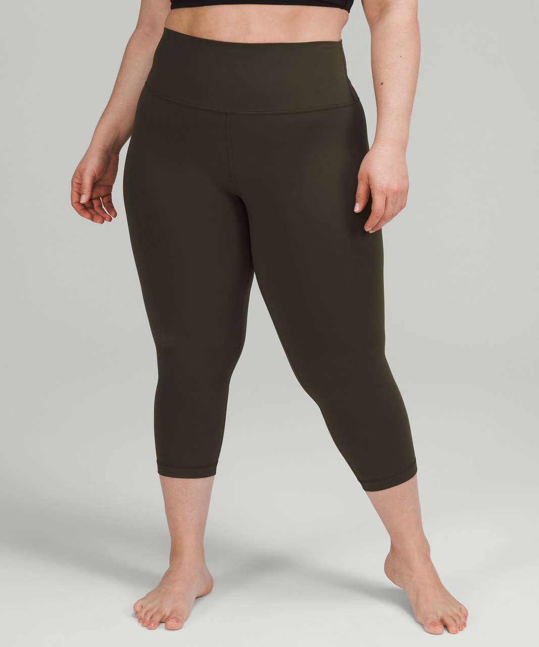 Lululemon Align High-Rise Crop 21" - Dark Olive