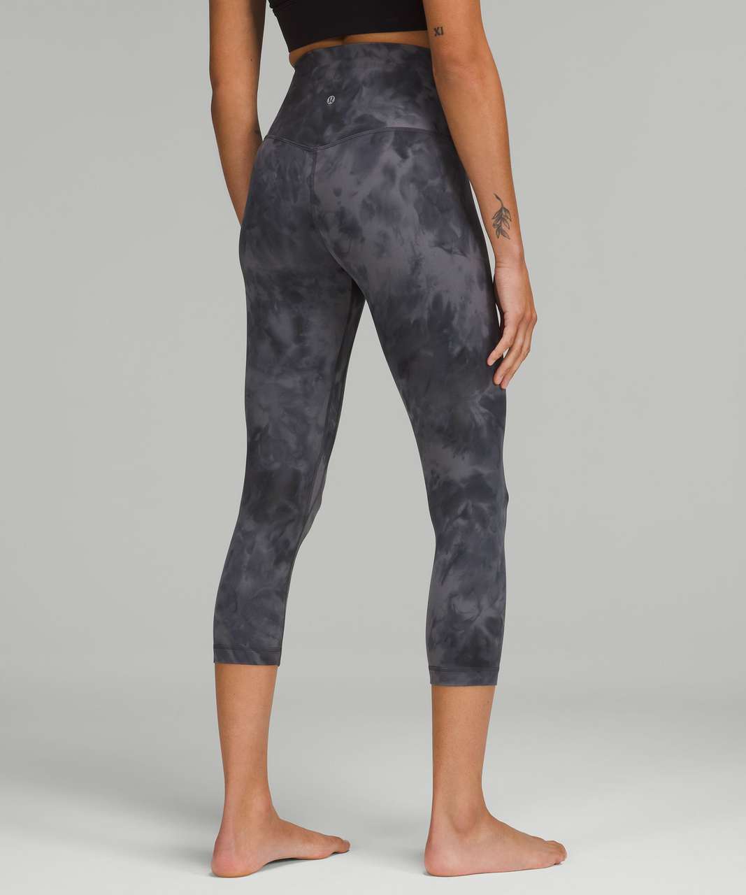 Lululemon Align High Rise Crop 21 Cross Waist 4 NWT Diamond Dye