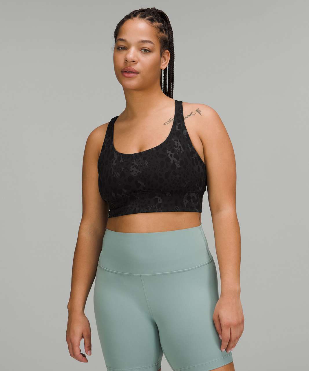 Lululemon Energy Bra - Curious Jungle Multi / Black - lulu fanatics