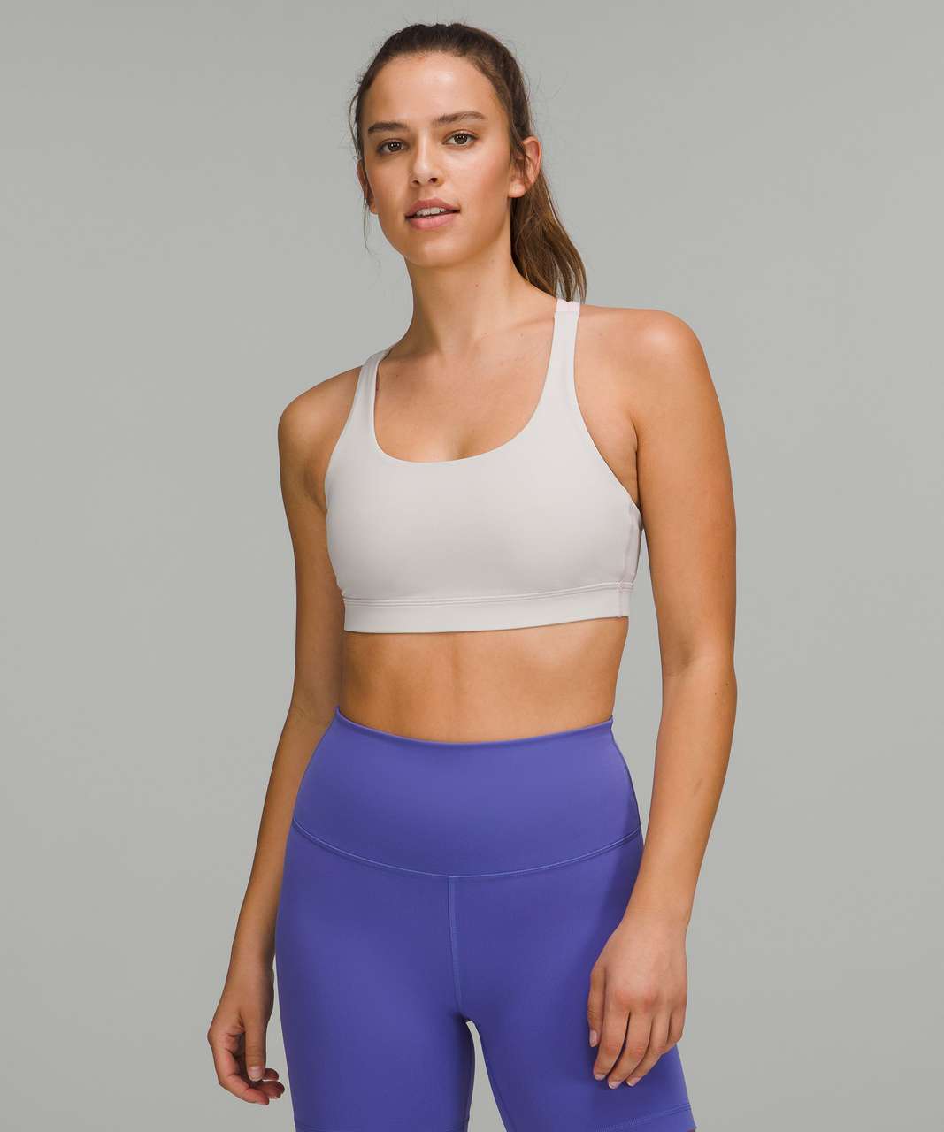 lululemon ENERGY LONGLINE - Brassières de sport à maintien normal -  strawberry milkshake/rose 