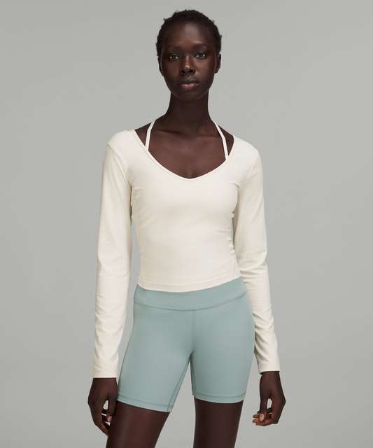 Lululemon Align Long Sleeve Shirt - White - lulu fanatics