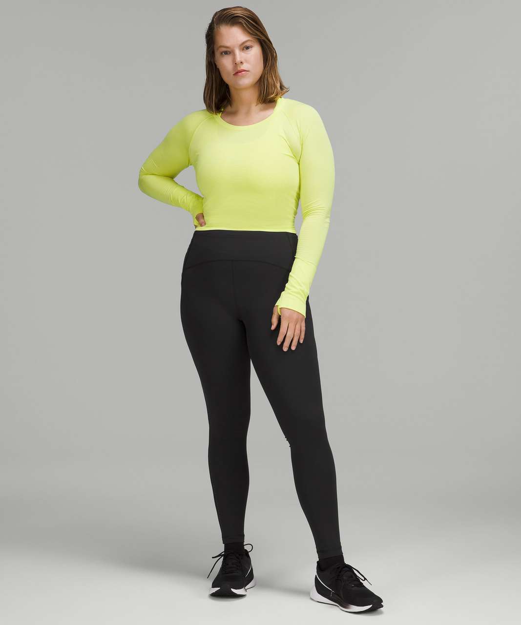 Lululemon Swift Speed High-Rise Brushed Tight 28 - Black - lulu fanatics