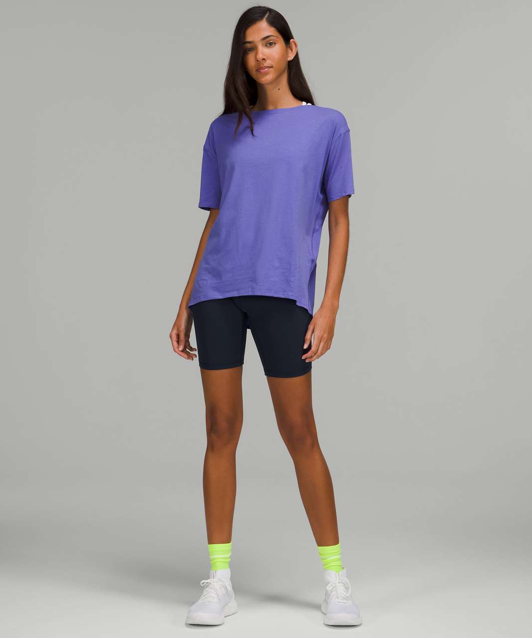 Lululemon Back in Action Short Sleeve Shirt - Charged Indigo