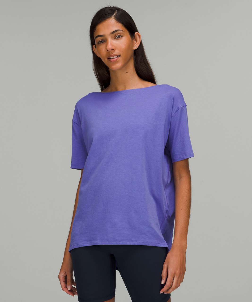 Lululemon Back in Action Short Sleeve Shirt - Charged Indigo