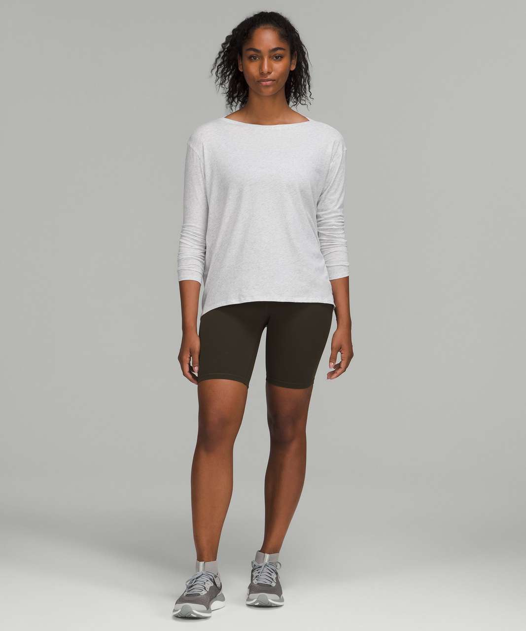 Lululemon Back in Action Long Sleeve Shirt - Heathered Core Ultra Light Grey