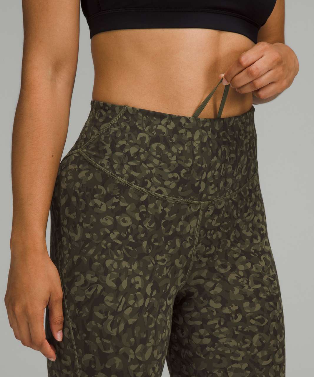 Lululemon Size 10 Base Pace HR Crop 23” Dark Olive DKOV Pant High Rise Nulux