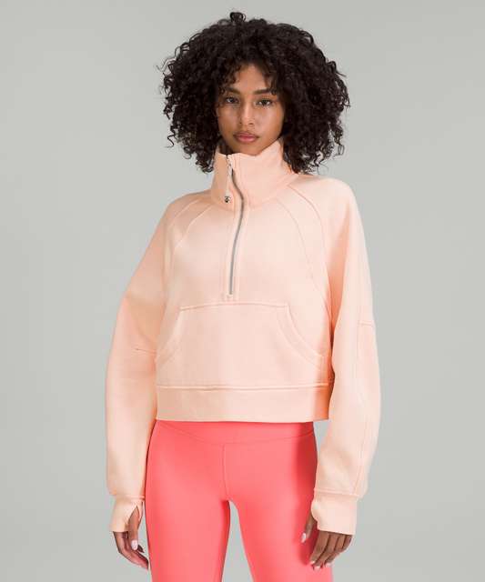 Lululemon Scuba Oversized Fleece Funnel-Neck Half-Zip - White Opal