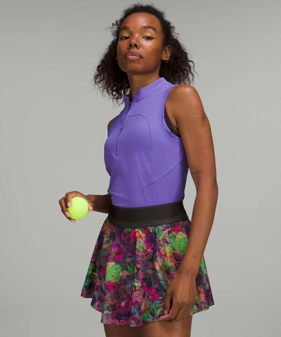 Lululemon Court Rival High-Rise Skirt - Vivid Floral Tone Multi