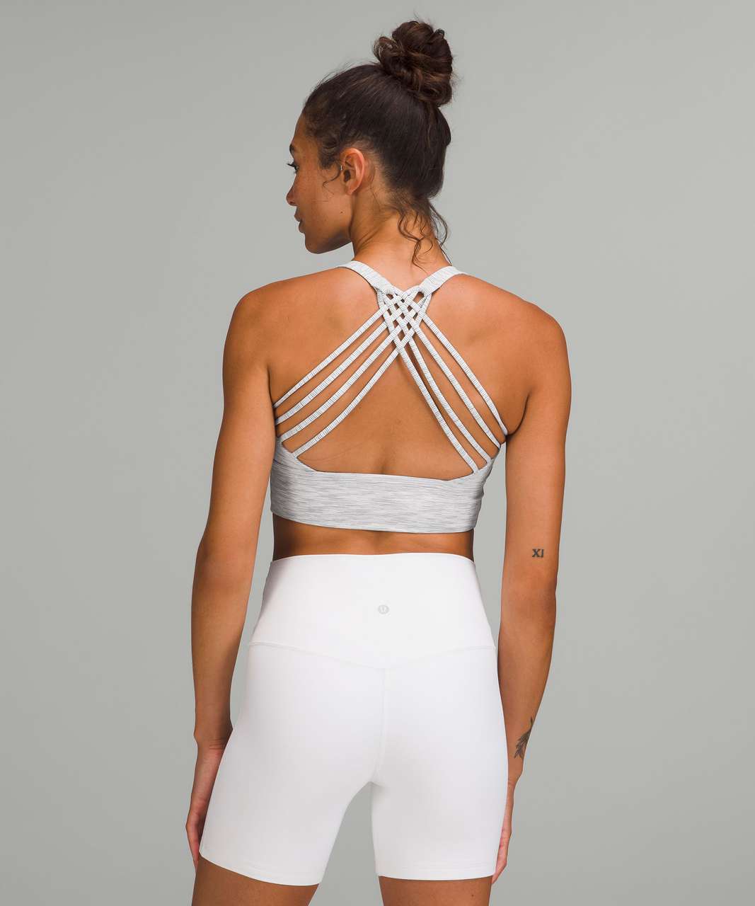 Lululemon Free to Be High-Neck Longline Bra - Wild *Light Support, A/B Cup - Wee Are From Space Nimbus Battleship