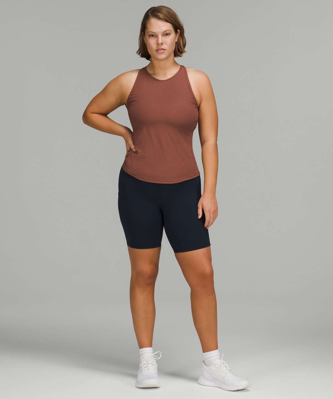 Lululemon Base Pace Ribbed Tank Top - Ancient Copper