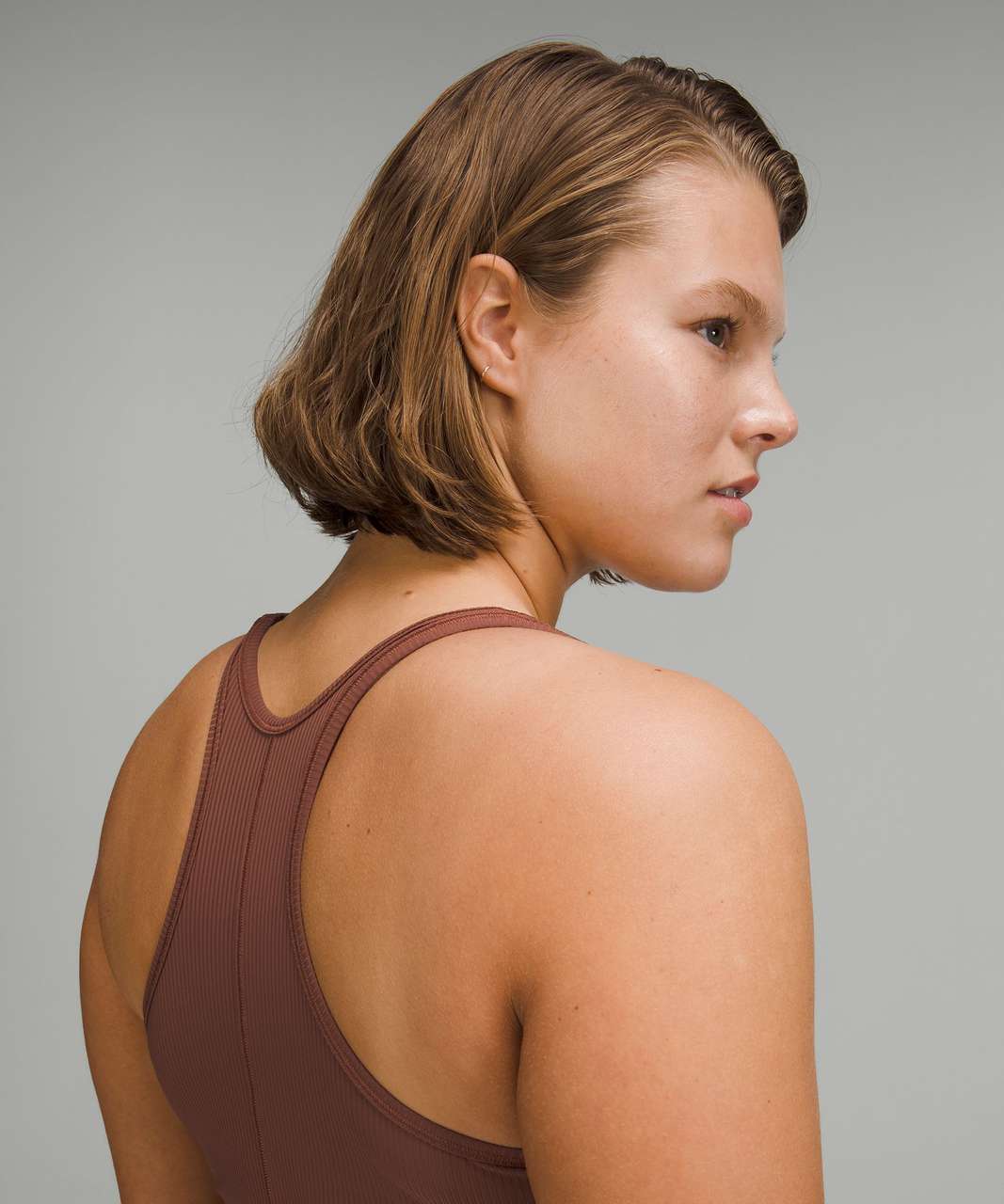 Lululemon Base Pace Ribbed Tank Top - Ancient Copper