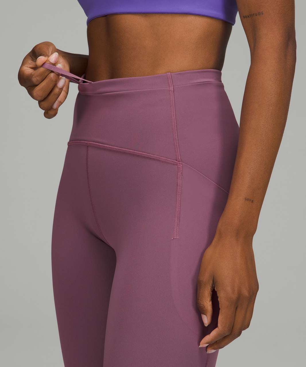 Lululemon Swift Speed High-Rise Crop 21 - Vintage Plum - lulu