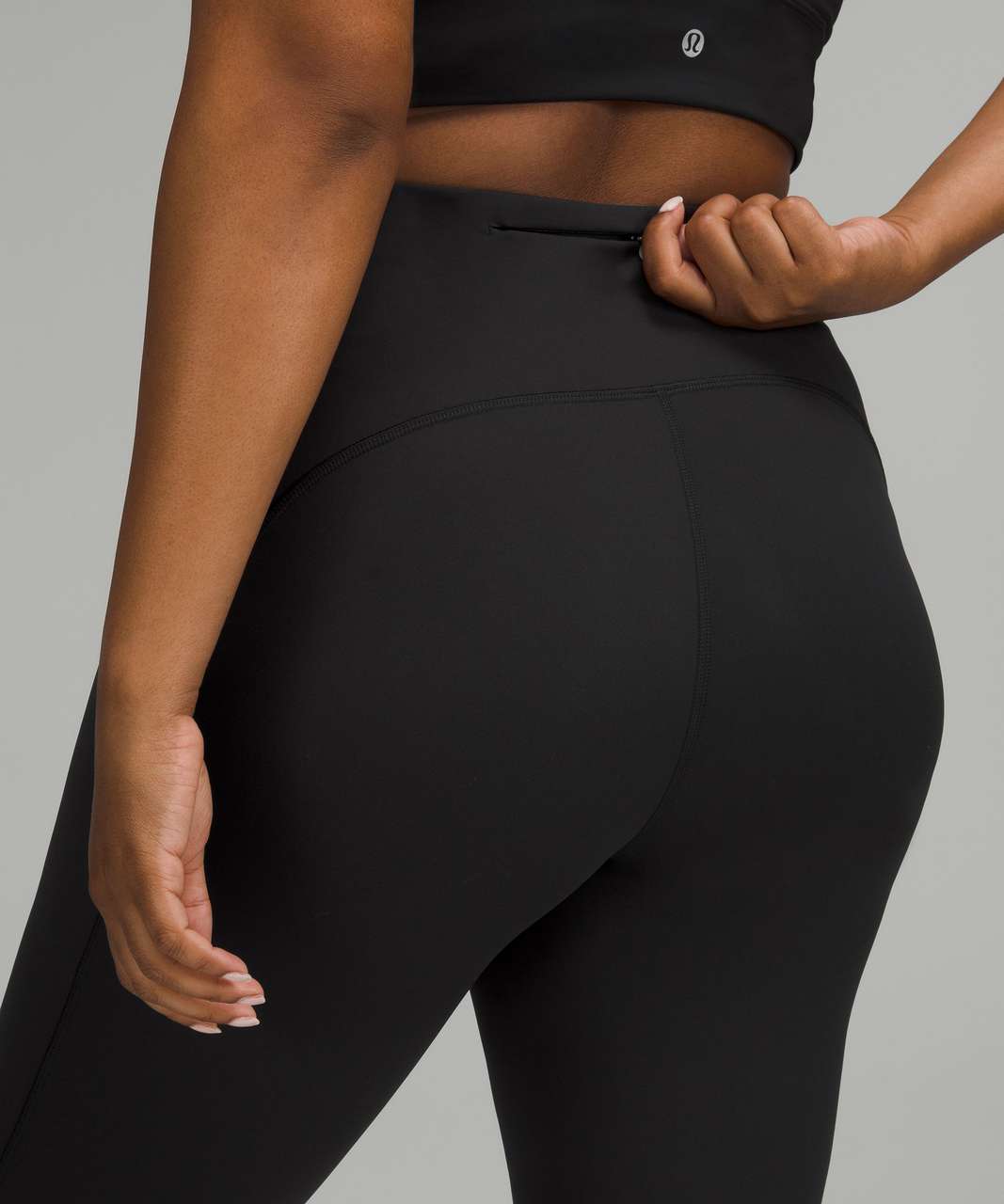 Lululemon Hit It 21' Crop - Heathered Black - lulu fanatics